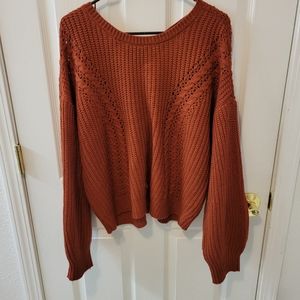Burnt orange sweater